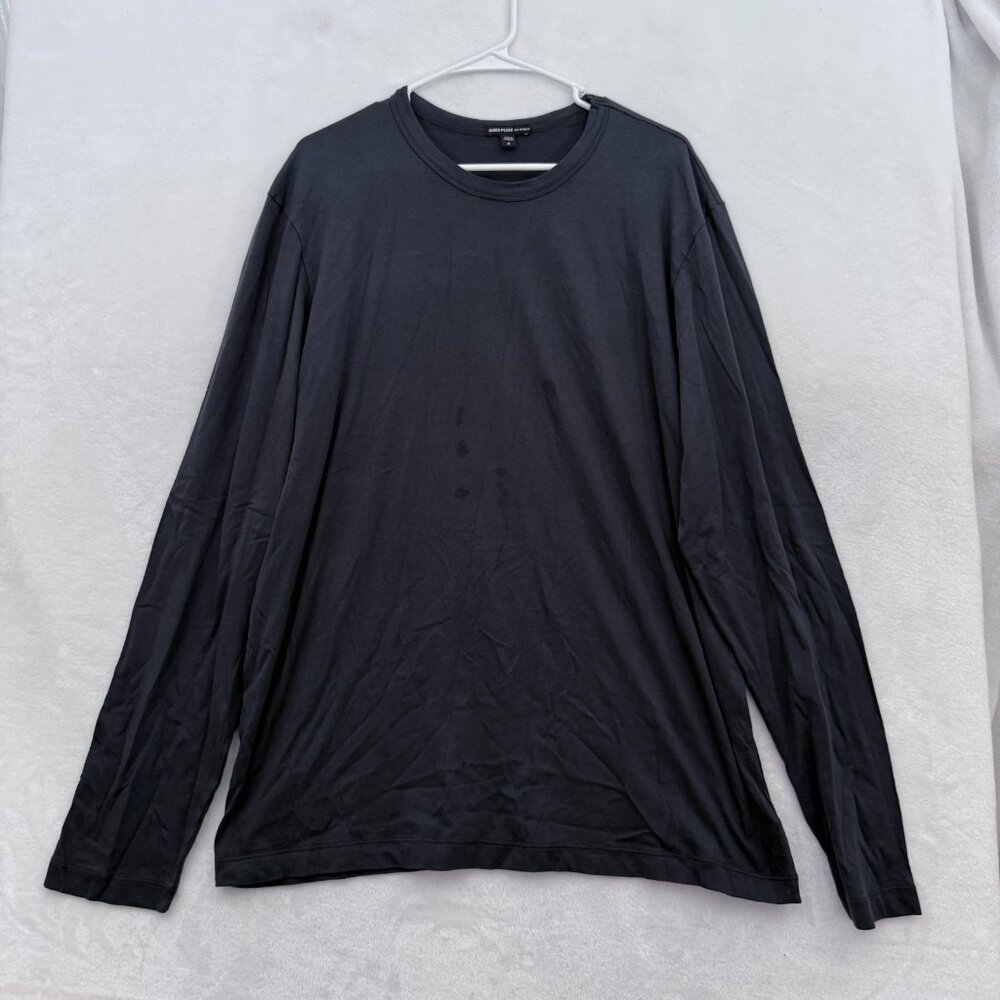 James Perse T Shirt 4 XL Gray Long Sleeve Basic Casual